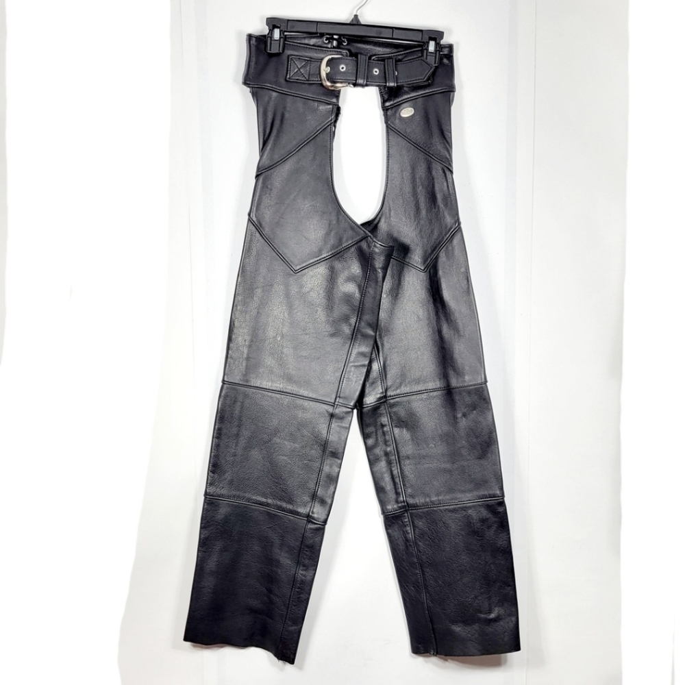 Vintage Harley-Davidson Leather Chaps Pants #570 Size S